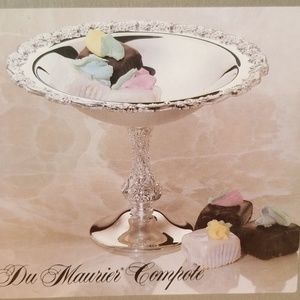 Oneida silver compote